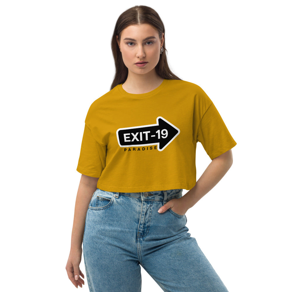 Loose Drop Shoulder Crop Top
