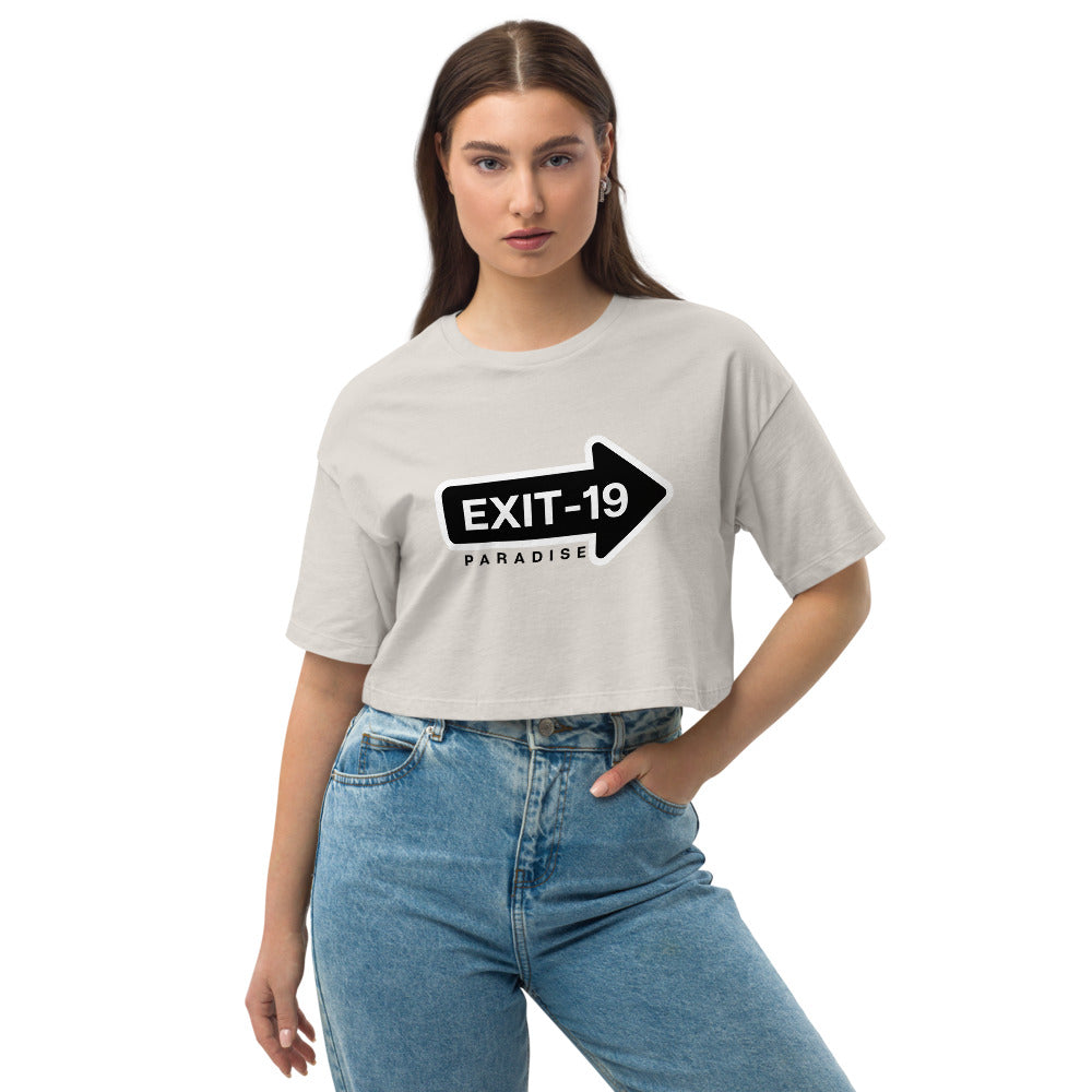 Loose Drop Shoulder Crop Top